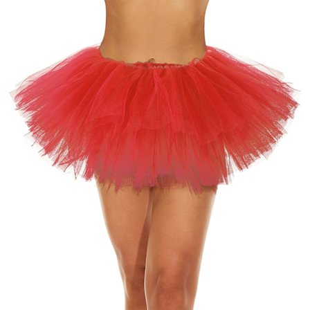 Tutu for kvinner Lagdelt Tyll Tutu skjørt Voksen Classic 80S Halloween