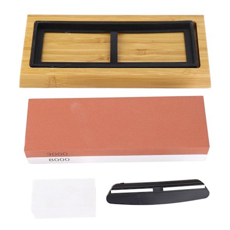Veitsenteroituskivet 3000 8000 Hiomahiukkaset Punainen Valkoinen Kaksisivuinen Puupohja Teroitin Keittiölle Koti Ravintola