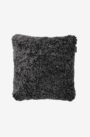 Skinnwille - Tyynynpäällinen Curly lampaannahkaa - Harmaa - Koristetyynyt & tyynynpäälliset - - Homeroom