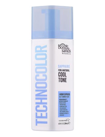 Bondi Sands Technocolor 1 Hour Express Self Tanning Foam Sapphire (Cool Tone) - Nude - 200 ml