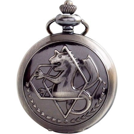 Fullmetal Alchemist Fickur med Kedja Vintage Quartz Edward Elric Anime Fickur Cosplay Tillbehör
