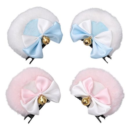 2 paria karhun korvien kello hiuspidikettä, pyöreät korvat hiusneulat söpö päähine tarvikkeet tytöille