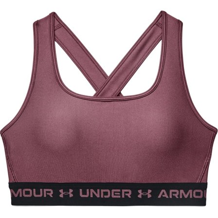 Under Armour Women's UA Crossback Mid Bra undergarment Purple S