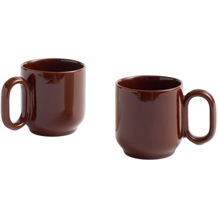 Hay Barro kopp 2-pack, vinröd | Dukning & Servering > Muggar & Koppar > Kopp | Bagaren och Kocken