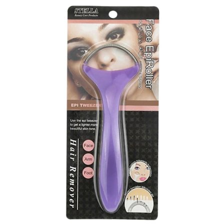 Portabel smärtfri ansiktsepilator för kvinnor för att ta bort oönskad hårväxt i ansiktet, på överläppen och kinderna