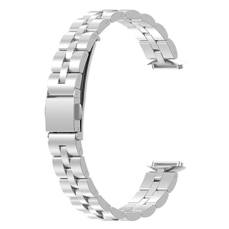 Watch Metal Wristand Armband Vattentätt Svetttätt band för Fitbit-Luxe