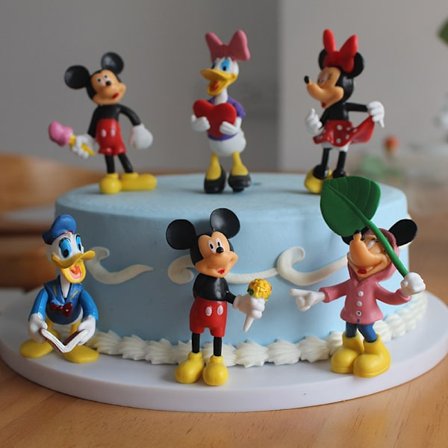 Disney 6 stk / sett 7cm Mickey