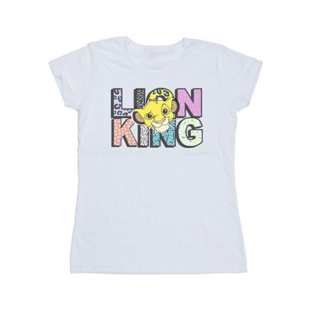 Disney Dam/Kvinnor Lejonkungen Mönsterlogotyp Bomull T-shirt