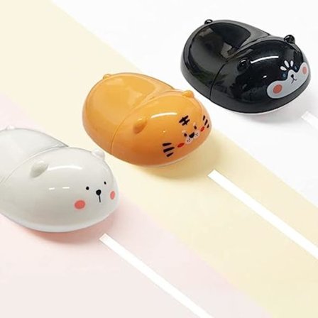 Sød rettelsebånd, hvid rettelsebånd, perfekt til skole- og hjemmeundervisningsbørn og studerende (sød 3 farver)