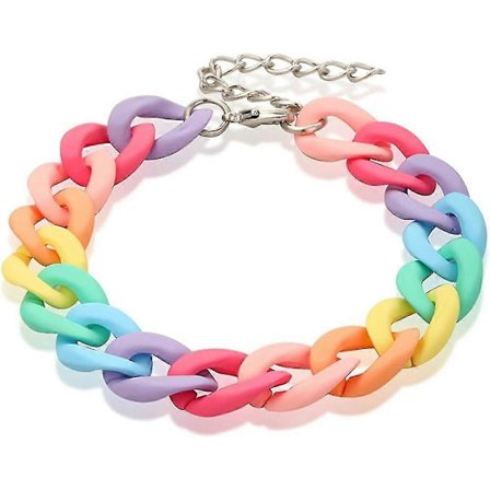 Colorful Resin Bracelet - Trendy Rainbow Bracelet for Beach and Surfer