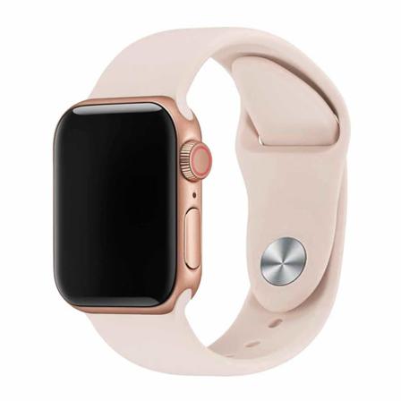 Rosa Apple Watch 1/2/3/4/5/6/7/se Klockarmband Silikon 42/44/45 Rosa 42/44