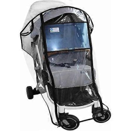 Lastenvaunujen sadesuoja, universaali muovinen sadesuoja juoksurattaisiin, matkasääsuoja vauvalle