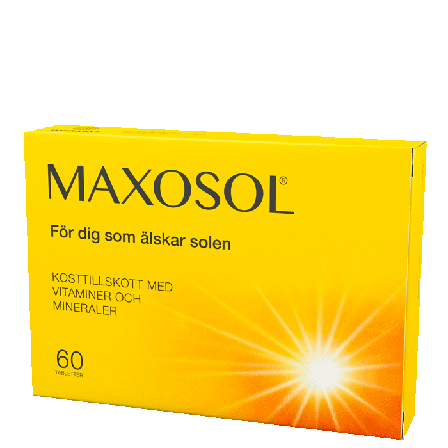 Maxosol 60 tabletter betakaroten