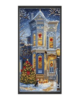 Broderikit Billede Viktoriansk jul - LetiStitch