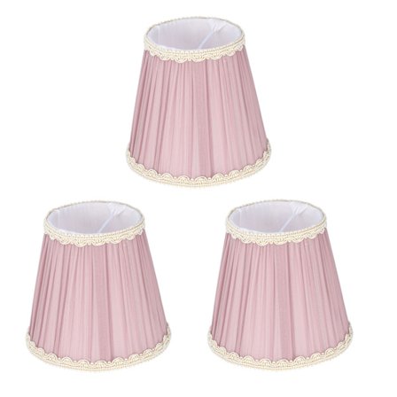 3 st E14 Clip On Lampskärm Ljuslila för Ljuskrona Vägglampa Bordslampa Inomhusdekor
