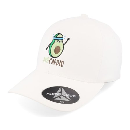 Berzerk - Bílá flexfit Kšiltovka - Avo Cardio Workout Delta White Flexfit @ Hatstore