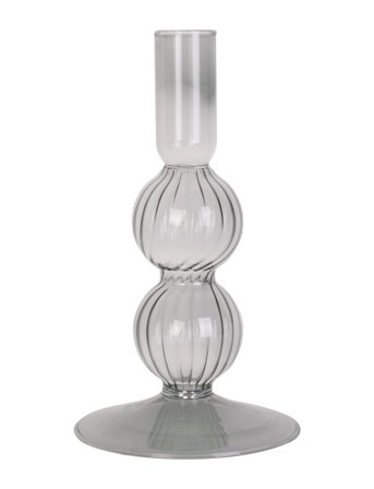 present time | Candle Holder Swirl Bubbles | 9X16X9CM