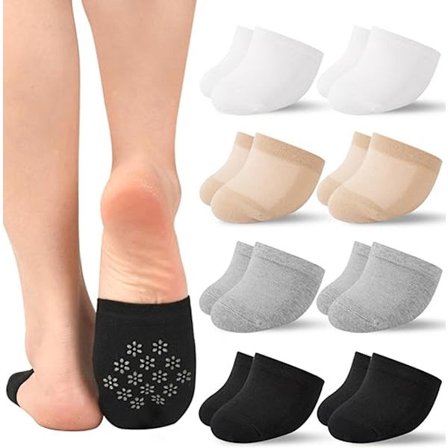8 par - Halve sokker - Dames usynlige skridsikre halve sokker