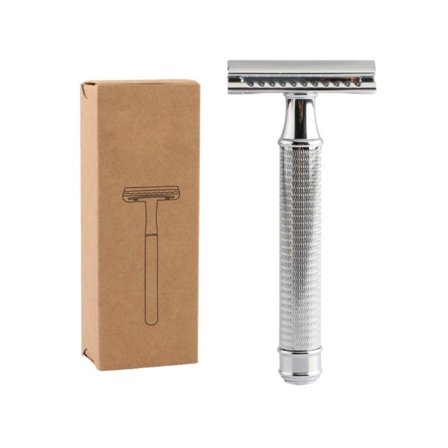 Åben Kam Sikkerhedsskraber - 5 Blade Inkluderet (Sølv) Kraftpapir