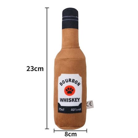 Ainutlaatuisia muotoja lemmikkieläinten vinku lelu hampaiden pureskelulelu olutpullon muotoinen hampaiden hionta 1kpl koiran pehmolelut 