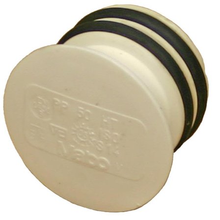 Pipelife 180903 Propp for slettende 50 mm, hvit, Innendørsavløp