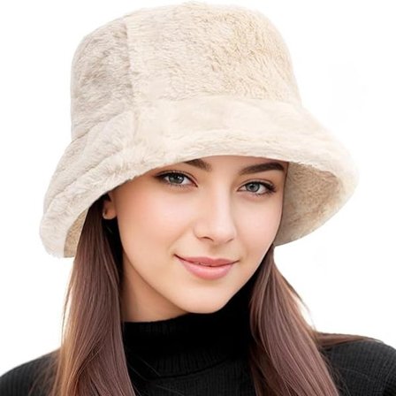 Damhatt - Hatt - Bucket Hat - Vinterhatt - Fiskehatt - Bucket Hat Dam