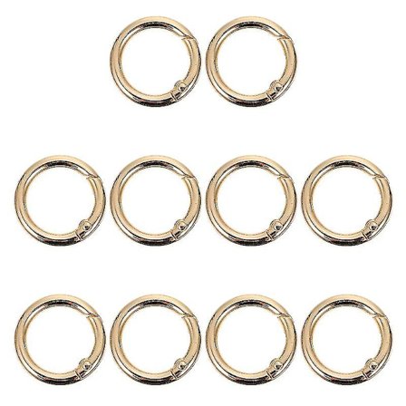 10 stk. Fjær-O-ring Spenner