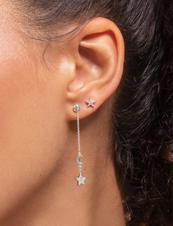Thomas Sabo Single Ear Stud Star - Silver - ONE SIZE