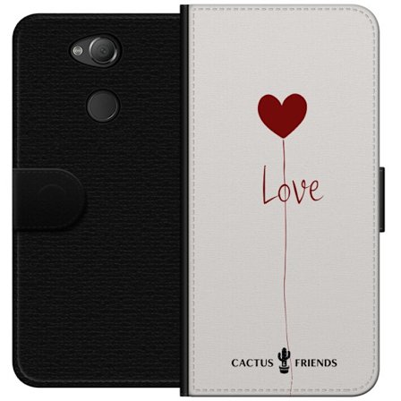 Yhteensopiva Lompakkokotelo Sony Sony Xperia XA2 Cactus and Friends - Love Balloon Minimal