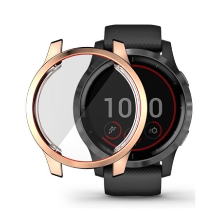 För Garmin Venu 2S 40 mm / Vivoactive 4S 40 mm Hat-Prince Heltäckande Electroplate TPU Mjukt case