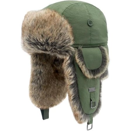 Lämmin tekoturkis lentäjähattu, venäläinen sotilashattu metsästykseen ja hiihtoon korvaläpillä miehille ja naisille