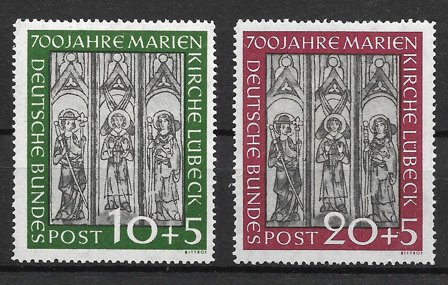 Vesttyskland 1951 - AFA 1102-03 - Postfrisk