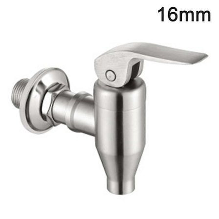Erstatningshaner til drikkevaredispenser i rustfrit stål, vinhaner til juice, tappehane til øl, vanddispenser til ølfad (16 mm)