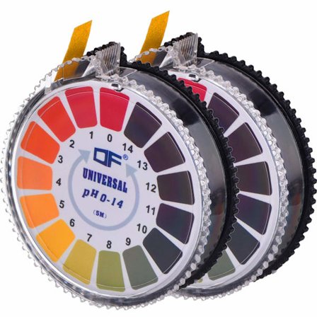 Universell pH-testpappersremsa, pH-fullt intervall 0-14, 2 rullar, 5 m / rulle