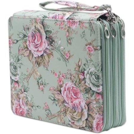 Stort penalhus, 120 rum farvet penalhus Oxford stof pen etui med rum blyantholder til akvarelblyanter