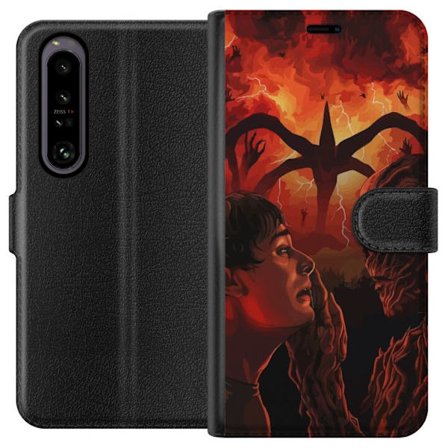 Yhteensopiva Lompakkokotelo Sony Xperia 1 IV Satumaista moskeijaa pastelliväreillä, roikkuvilla lyhdyillä, tähdillä ja puolikuulla pilvien joukos