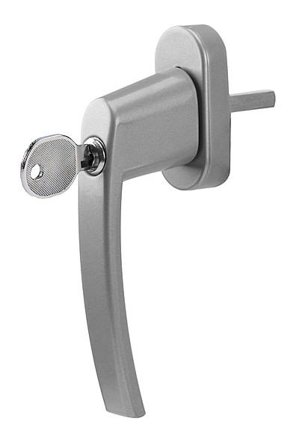 Olympia Fenstergriff mit Schloss FGS 100, silber