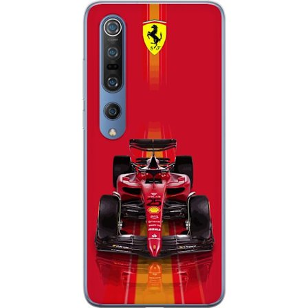 Yhteensopiva Puhelinkuori Xiaomi Xiaomi Mi 10 Pro 5G Ferrari Formula 1 -auto ikonisessa punaisessa muotoilussa urheilullisella tarkkuudella