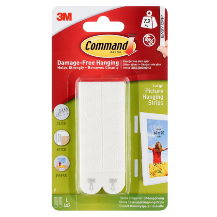 3M Command Strips for bildeoppheng Large