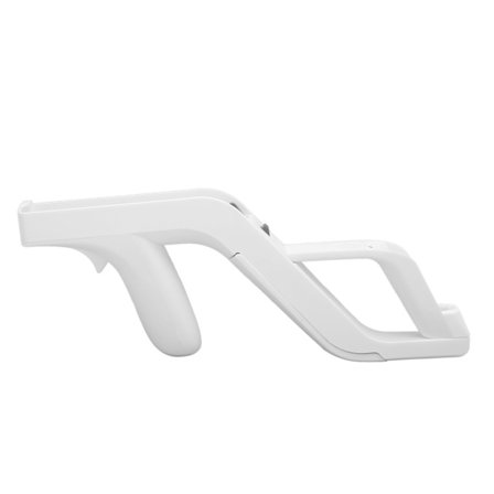 Gamepad Light Gun Ripebestandig Stabil Reduserer Tretthet Light Gun for Wii Controller Hvit