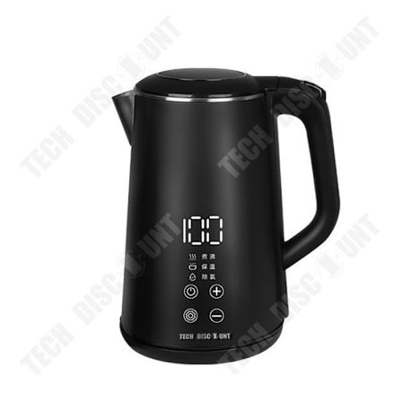 Elektrisk kedel - TECH DISCOUNT - 1,7L - Rustfrit stål - 1500W - Touch med varmholdelse