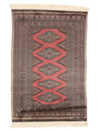 Medaljong Liten Pakistan Bokhara 3Ply Matta 81X117 Ull