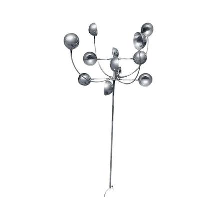 Magisk metallvindkvarn 3d vinddriven kinetisk skulptur gräsmatta metallvindsnurror utomhusgård