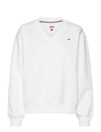 Tjw Rlxd Feminine V-Neck White Tommy Jeans