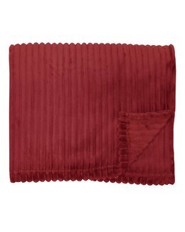 Fleecepläd Baloo 130x170 cm Röd - Redlunds