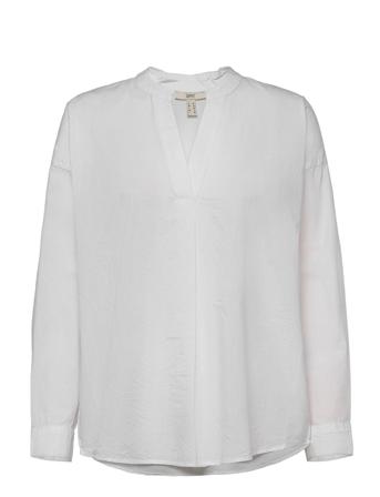 Blouses Woven Bluse Langermet Hvit Esprit Casual