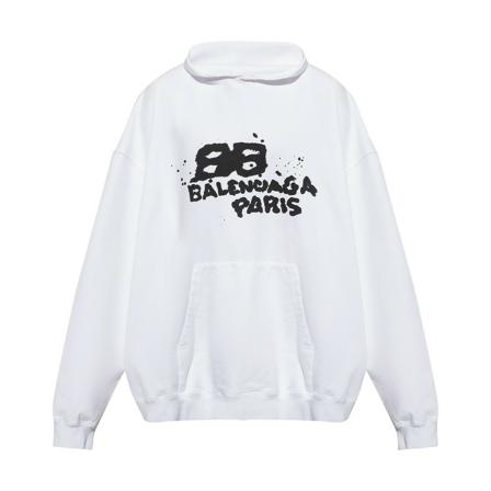 Balenciaga, Sweatshirts & Hoodies Wit, Heren, Maat:M