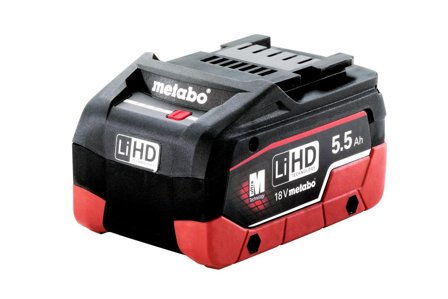 Metabo 18V Li-Power Batteri 5,5 Ah, Batterier & laddare