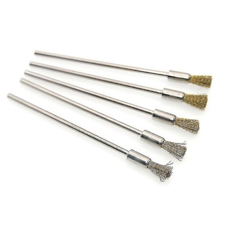 5 stk Rustfrie Ståltråd Fine Rengjøringsbørste Trådpensel Malingfjerning