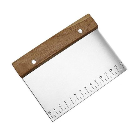 Träskaft Rostfritt Stål Degskrapa Kakdegskrapa Do